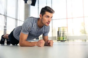 Plank exercise for core strengthening