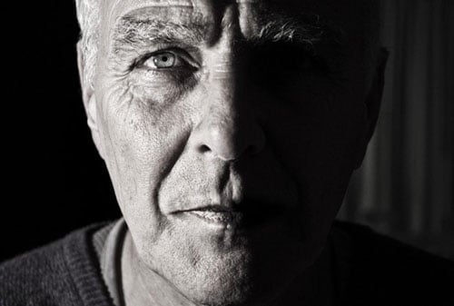 black and white image, representation of aging